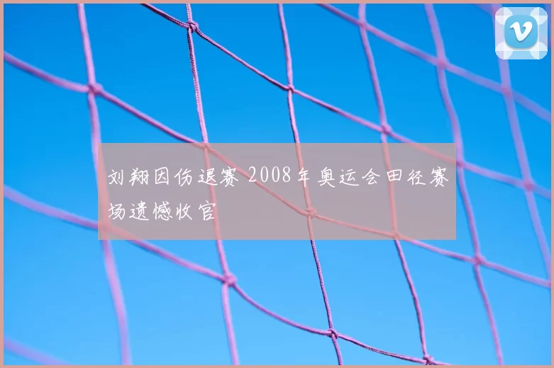 刘翔因伤退赛 2008年奥运会田径赛场遗憾收官